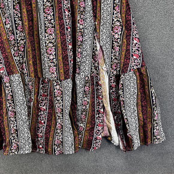 BloomChic Dress Plus Size 1X 14 16 Black white Stripe Short Sleeve V Neck Pocket - Picture 9 of 16